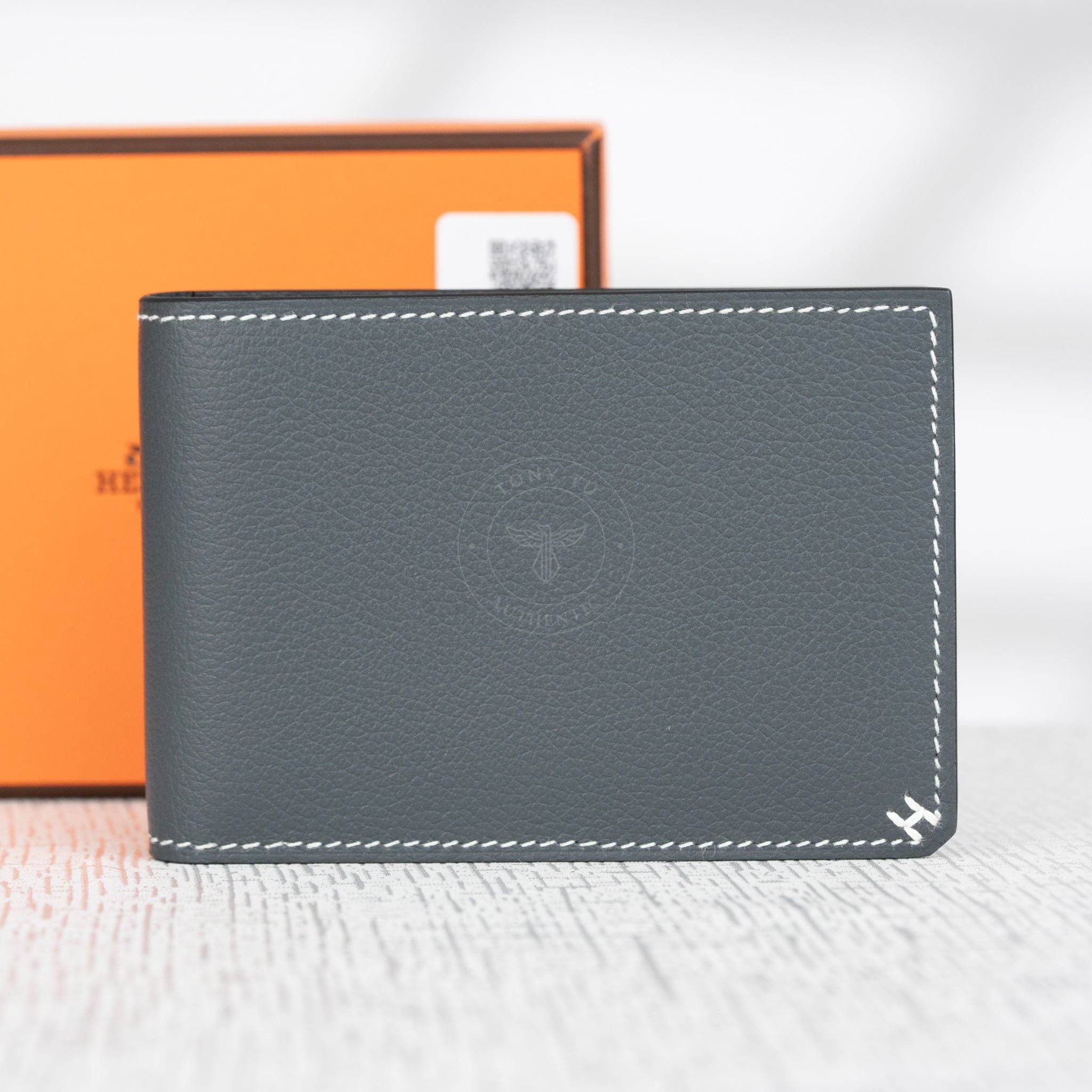 Ví đựng thẻ Hermès Sellier Blue Nuit Evercolor