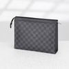 Clutch Louis Vuitton Pochette Voyage MM Damier Graphite size 27