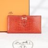 Ví Hermès Béarn Alligator Orange