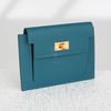 Ví nhỏ Hermès Kelly Pocket Compact Bleu Electrique Epsom