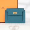 Ví nhỏ Hermès Kelly Pocket Compact Bleu Electrique Epsom