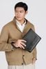 Clutch Hermès Novapolis Swift Black Noir size 24