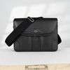 Túi đeo Gucci Interlocking Messenger Goatskin in Black size 32