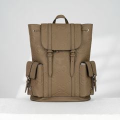 Balo Gucci Jumbo GG Dark Green Cowhide (Xanh rêu) size 45