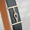 Thắt lưng Hermès H Jumbo Reversible Boxcalf/Togo (Đen/Nâu) size 105