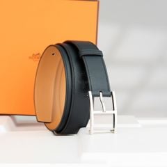 Thắt lưng Hermès Quentin Reversible Swift / Togo size 95 (Đen/Nâu Gold)