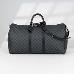 Túi du lịch Louis Vuitton Keepall Bandoulière Damier Graphite size 55