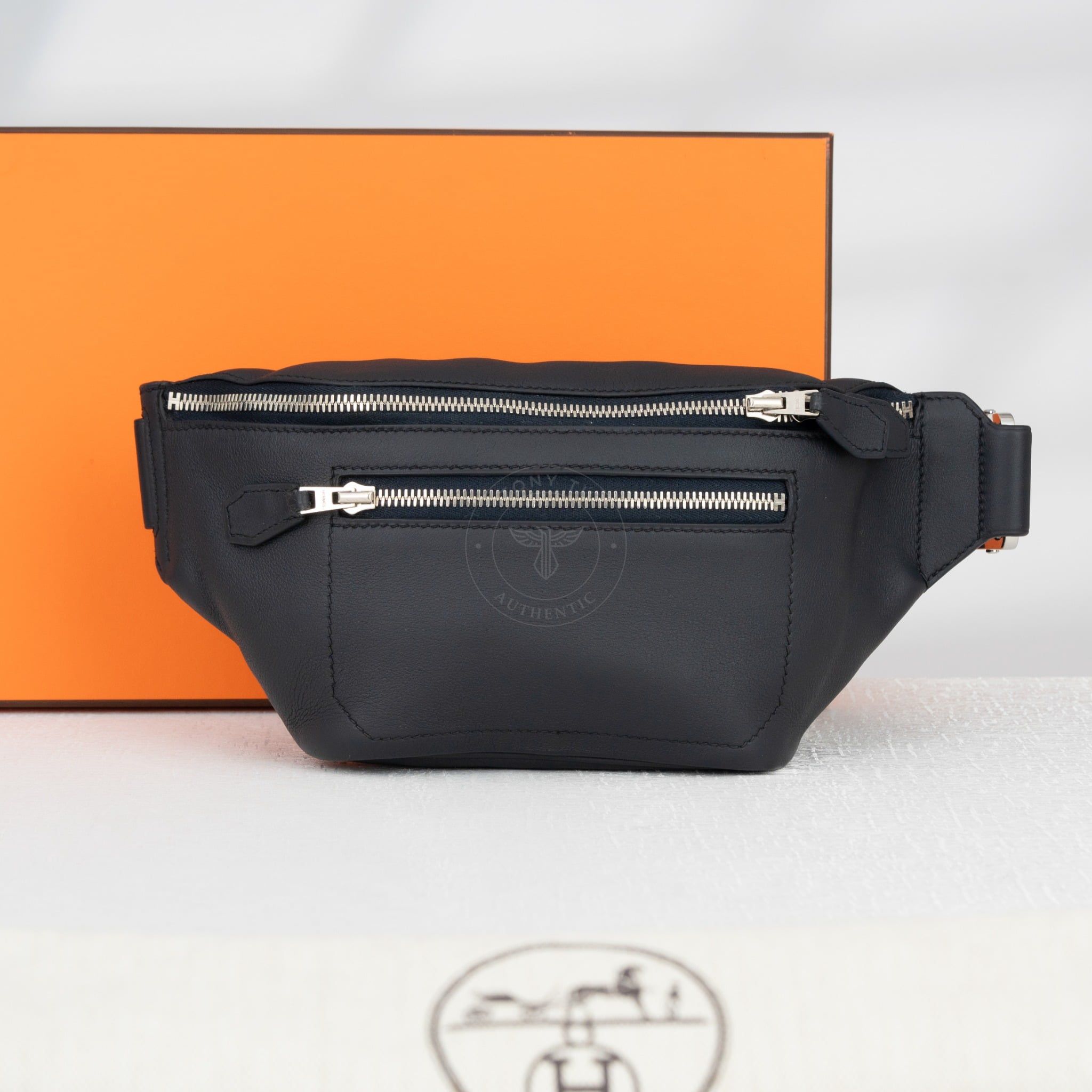 Túi đeo Hermès Cityslide PM Noir Swift size 27