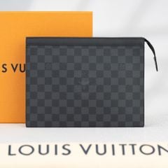 Clutch Louis Vuitton Pochette Voyage MM Damier Graphite size 27