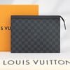 Clutch Louis Vuitton Pochette Voyage MM Damier Graphite size 27