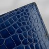 Ví Hermès Béarn Alligator Bleu Electrique size 17