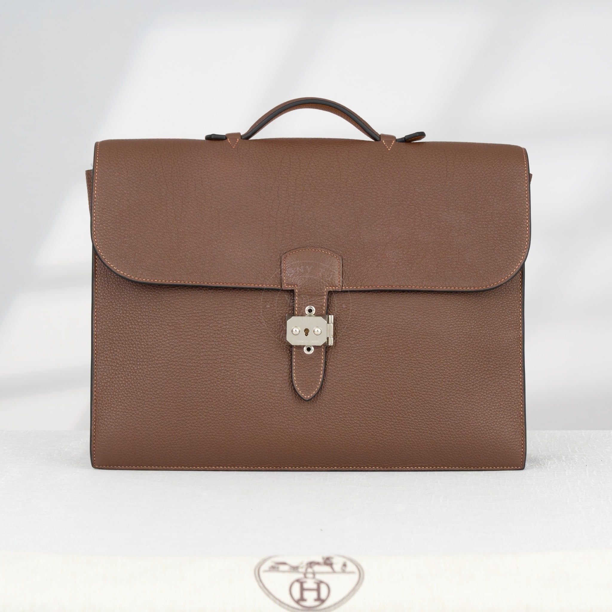 Cặp tài liệu Hermes Sac à Dépêches Togo Rouge H size 39