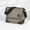 Túi Hermès Allback Boxcalf/Canvas (Đen/Xám lá) size 30