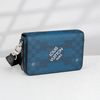 Túi đeo chéo Louis Vuitton Studio Messenger Giant Damier (Blue) size 23