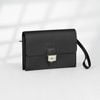 Clutch Hermès Sac à Dépêches Noir Evercolor size 24