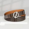 Thắt lưng Hermes Glenan Reversible Crocodile (Nâu) size 95