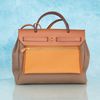 Túi Hermes Herbag PM Etoupe Vache Hunter/Canvas size 31