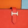 Ví dài Hermes Bearn Bifold Orange Field Epsom