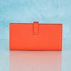 Ví dài Hermes Bearn Bifold Orange Field Epsom