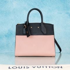 Túi đeo Louis Vuitton City Steamer (Đen/Hồng) Size 26