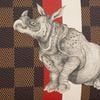 Clutch Louis Vuitton Savane Amazone Rhinoceros Chapman size 22