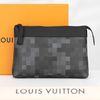 Clutch Louis Vuitton Souple Voyage Damier Pixel (Xám)(NewSS)
