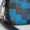 Clutch Louis Vuitton Mini Alpha Messenger Blue Pixel (Limited) size 22