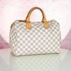 Túi du lịch Louis Vuitton Speedy Bandoulière Damier Azur size 30 (Trắng Xanh)
