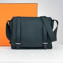 Túi đeo Hermes Steve Caporal Navy Togo size 27