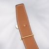 Thắt lưng Hermes Panache Reversible Box Calf/Togo size 85 (Đen/Nâu Gold)