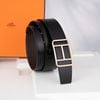 Thắt lưng Hermes PG H Buckle Reversible Boxcalf/Togo (Đen/Nâu) size 95