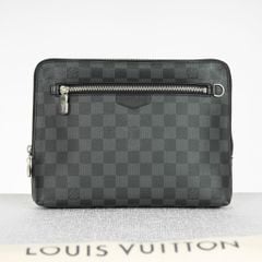 Clutch Louis Vuitton New Pouch Damier Graphite size 26