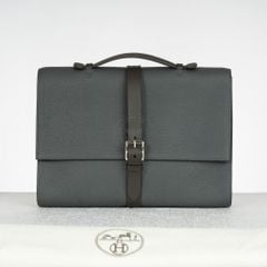 Cặp tài liệu Hermes Etrivière Business Blue Nuit Barenia Size 38