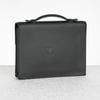 Clutch Hermès Sac à Dépêches Bordeaux Noir Barenia size 27