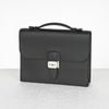 Clutch Hermès Sac à Dépêches Bordeaux Noir Barenia size 27