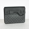 Túi tài liệu Louis Vuitton Pochette Steamer Monogram Eclipse Size 32