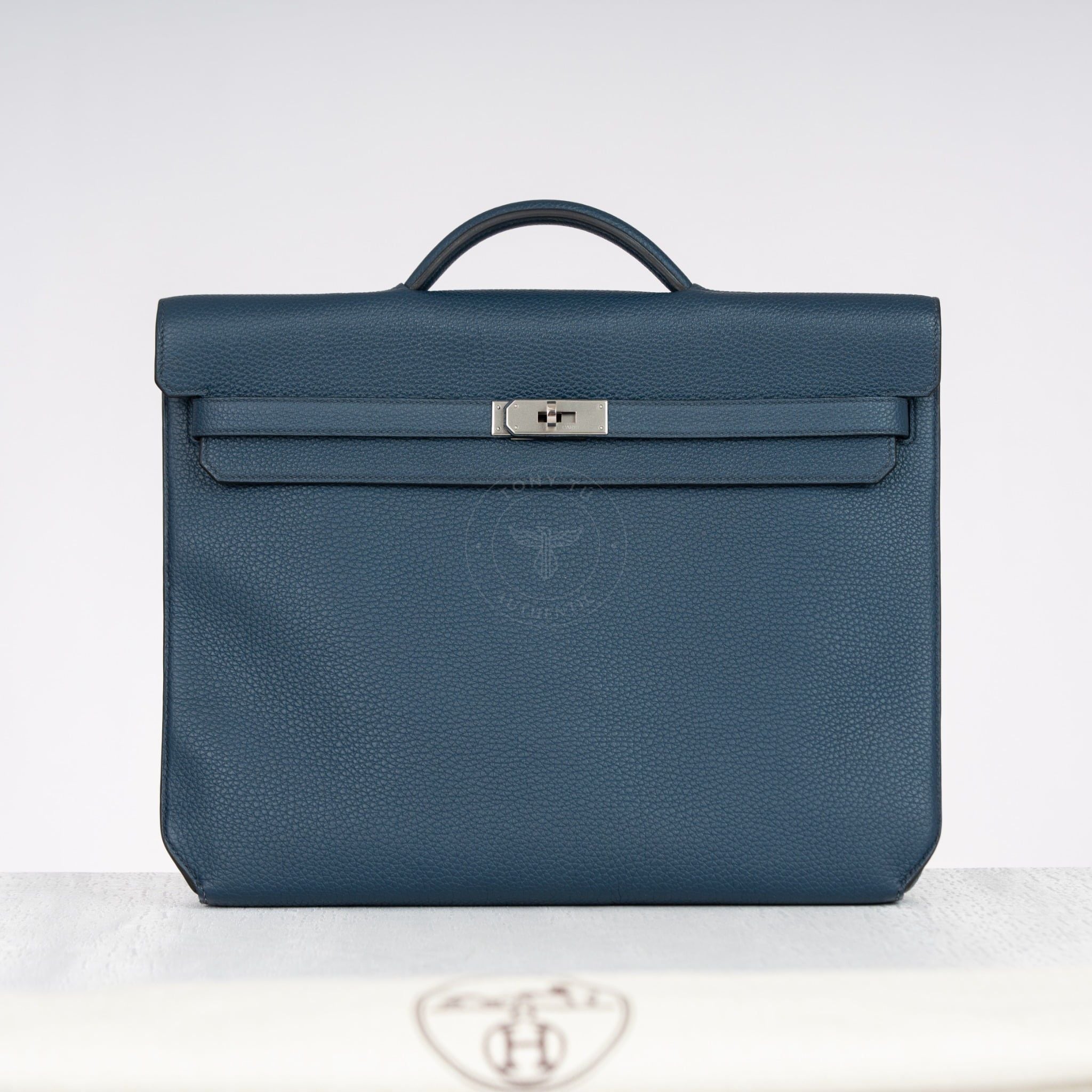 Cặp tài liệu Hermès Kelly Dépêches Togo Bleu Nuit size 36