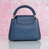 Túi đeo Louis Vuitton Capucines Mini Navy Ostrich size 21