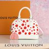 Túi Louis Vuitton x Yayoi Kusama Alma BB Epi (Trắng chấm bi Đỏ) (Limited) size 24