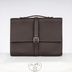 Cặp tài liệu Hermes Etrivière Business Brown Clemence Size 38