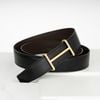 Thắt lưng Hermès H d'Ancre Togo/Boxcalf (Đen/Nâu) size 100
