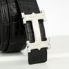Thắt lưng Hermès H Constance Crocodile (Đen) size 95