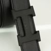 Thắt lưng Hermès H Constance Matte Black Reversible Swift/Epsom (Đen/Xanh Lá) size 85