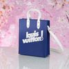Túi đeo Louis Vuitton Sac Plat Everyday Navy Blue Taurillon size XS (Unisex)