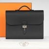 Cặp tài liệu Hermès Sac à Dépêches Noir Barenia Faubourg 38 (size 38, NewSS)