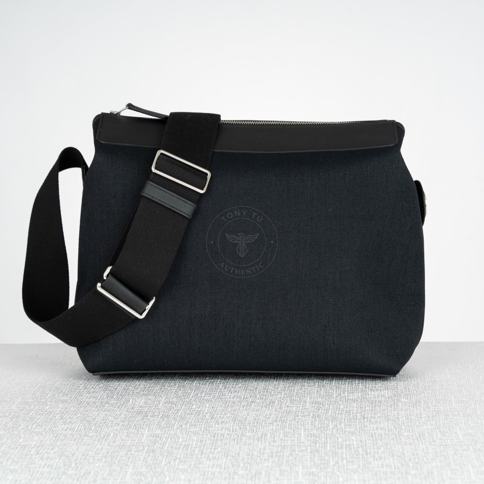 Túi đeo Hermès R.M.S 12H Togo/Canvas (Noir) Size 30