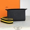 Túi đeo Hermès Videpoches Noir Veau Togo size 27