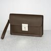 Clutch Louis Vuitton Belaia Brown Taiga size 24