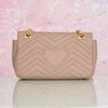 Túi đeo Gucci GG Marmont Nude Matelassé size 26