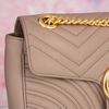 Túi đeo Gucci GG Marmont Nude Matelassé size 26